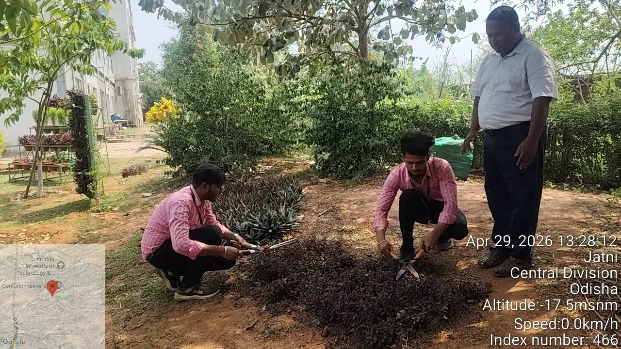 Field practical with agriculture trainees