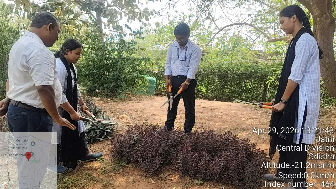 A practical agriculture assessment with trainees in the field